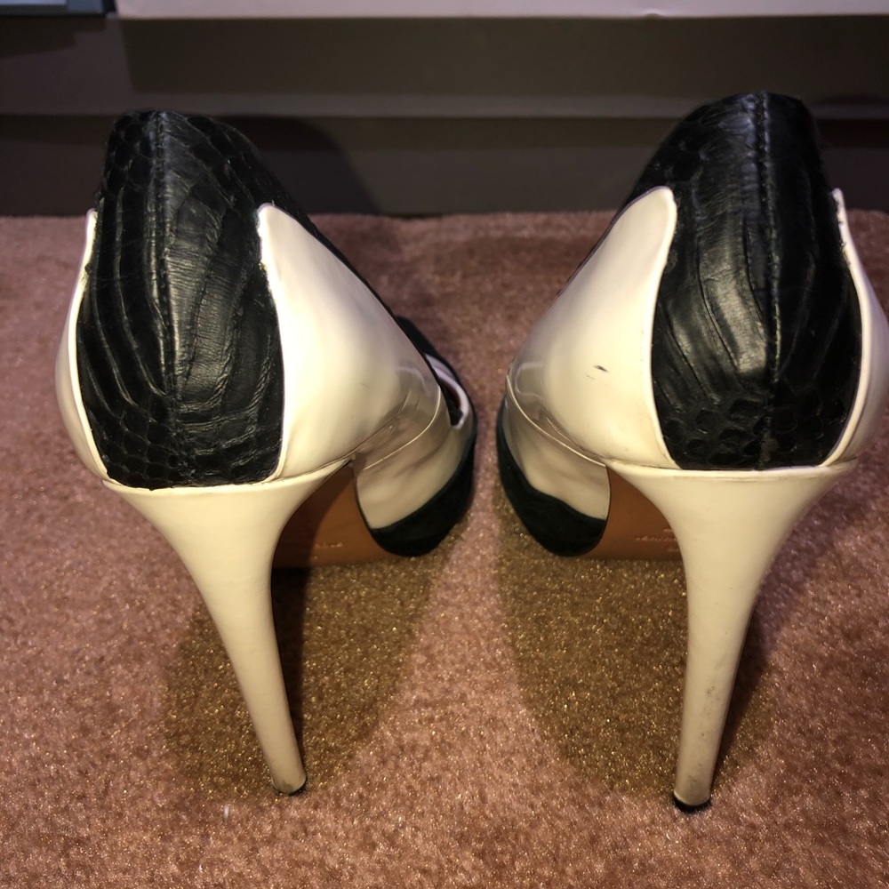 L.A.M.B. Leath/Suede Color Block Pumps - image 2